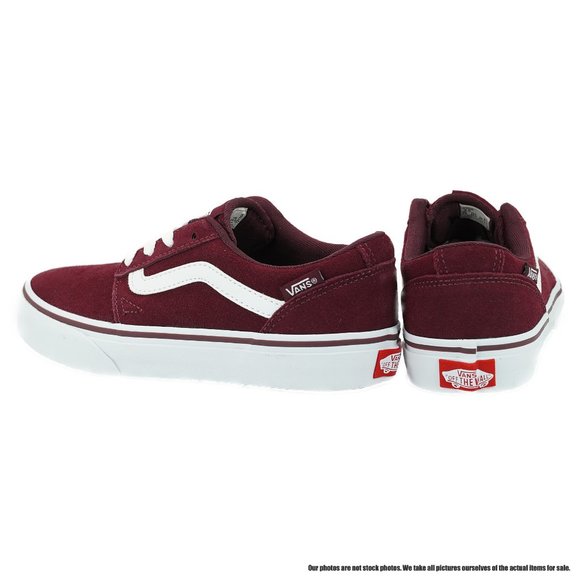 VANS Chapman Stripe (Red) Little Kid's Sneakers - Picture 4 of 6